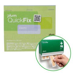 Plum QuickFix Elastické náplasti, náhradní náplň do dávkovače, 45 ks