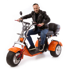 Elektrický Chopper UNIZDRAV EasyRide, oranžový