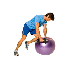 Gymnastický míč Gymy Ball - fialový ( 55 - 65 cm )