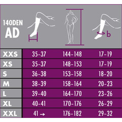 RELAX 140 DEN - lýtkové punčochy