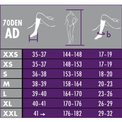 RELAX 70 DEN - podpůrné podkolenky