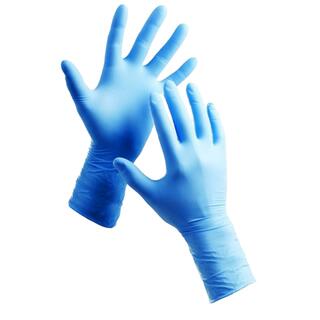 Nitrilové rukavice prodloužené, 100ks S