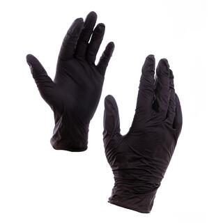 Nitrilové rukavice černé, 100ks S