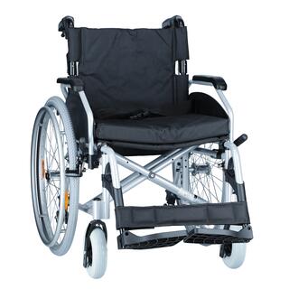 Invalidní vozík odlehčený s brzdami pro doprovod Šířka sedu 51 cm, bezdušová kola