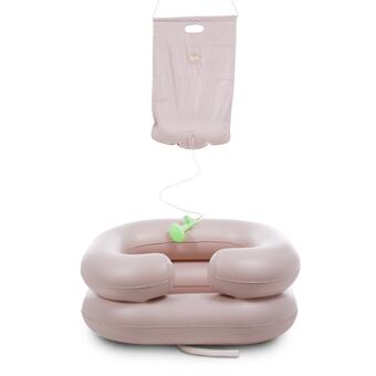 Gumové umyvadlo na vlasy s přenosnou sprchou