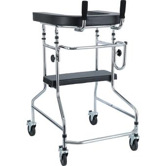 Pojízdné chodítko s opěrnou plochou a sedadlem