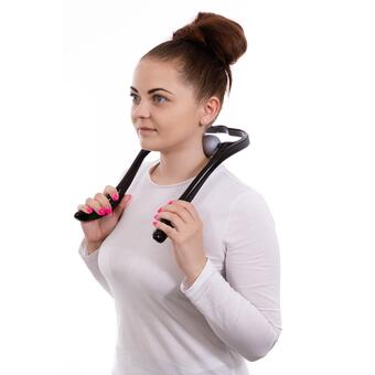 Masážní pomůcka na krk a krční páteř se 2 hlavicemi