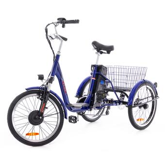 Tříkolové elektrické kolo Tornádo ZTECH, modré