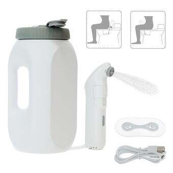 Přenosná sprcha a bidet 2v1 s nabíjecí baterií