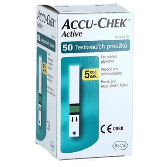 Testovací proužky Accu Chek Active, 50 ks