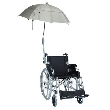 Deštník k vozíku, šedý