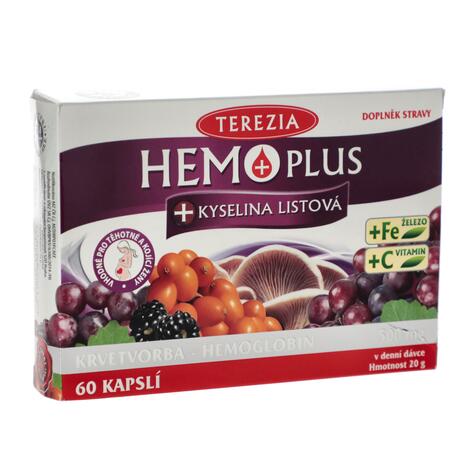 Terezia Hemo Plus + kyselina listová 60 kapslí