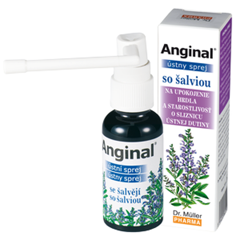 Anginal ústní sprej se šalvějí 30 ml