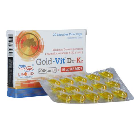 Gold-Vit D3 + K2, 30 kapslí