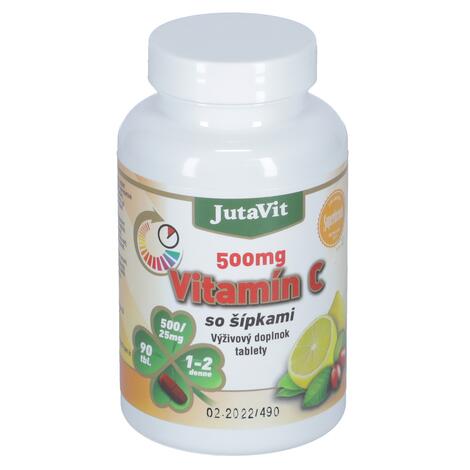 JutaVit Vitamín C se šípkami, 90 tablet