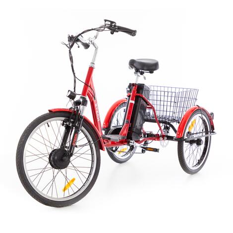 Tříkolové elektrické kolo Tornádo ZTECH, červené