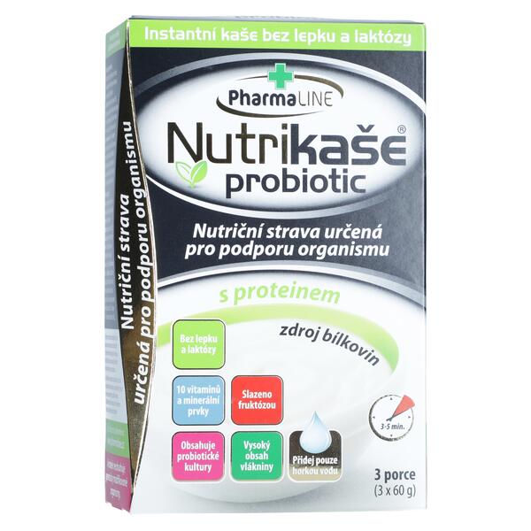 Levně PharmaLINE Nutrikaše probiotic s proteínem 3x 60 g