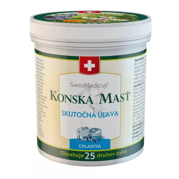 SwissMedicus Chladivá koňská mast, 250 ml