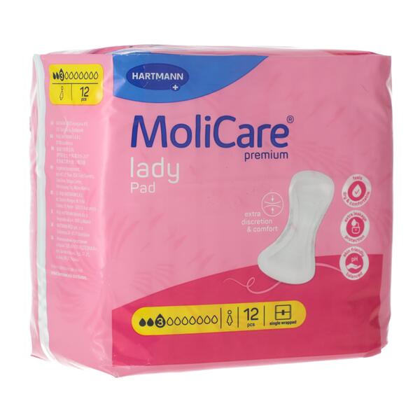 Inkontinenční vložky MoliCare Premium lady pad, 12 ks