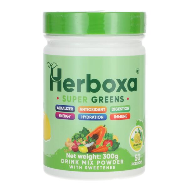 Herboxa SUPER GREENS Citron & máta, 300 g