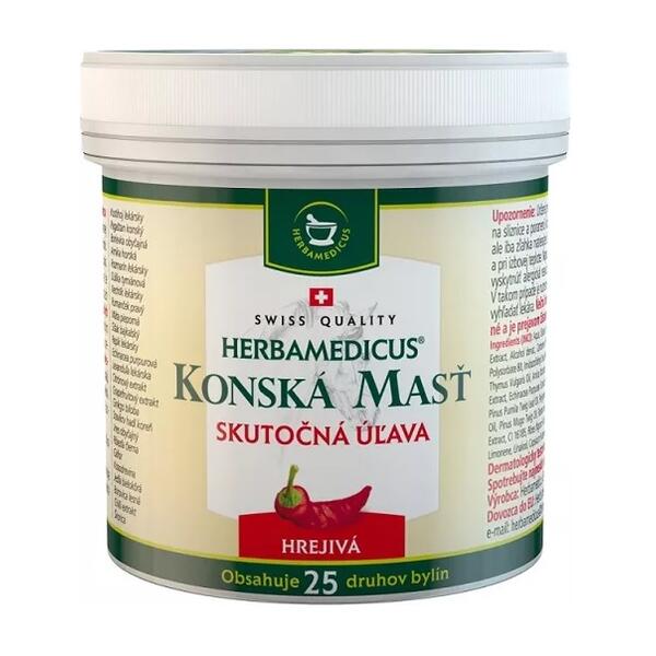 SwissMedicus Hřejivá konská mast, 250 ml