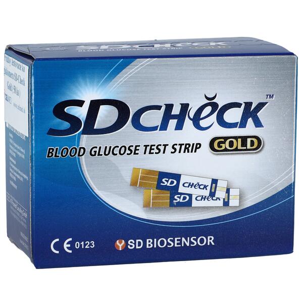 Levně Testovací proužky SD Check Gold, 50ks