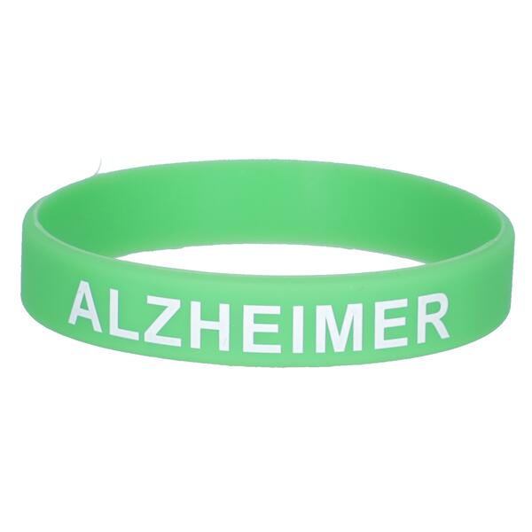 Levně Silikónový náramek záchrany – Alzheimer