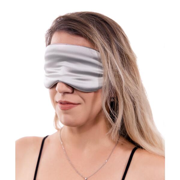 Levně Vyhřívací oční maska stříbrná - grafénová technologie