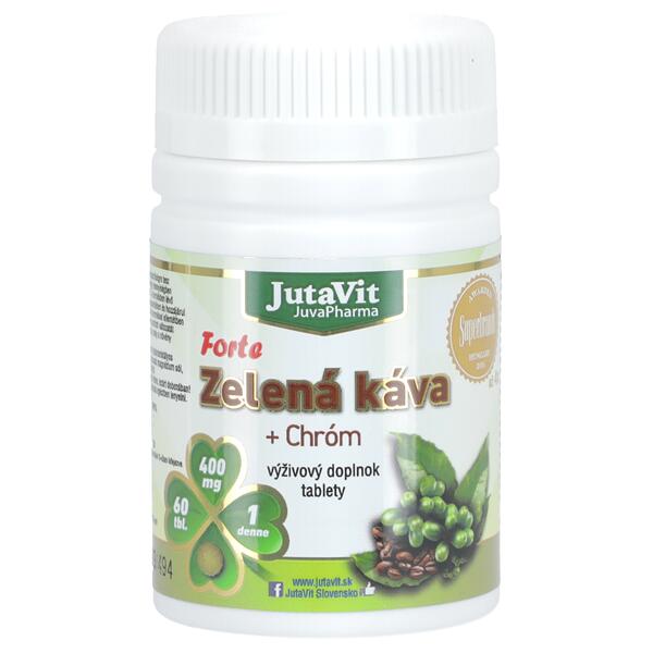 Levně JutaVit Zelená káva Forte + chróm Jutavit 60 tablet