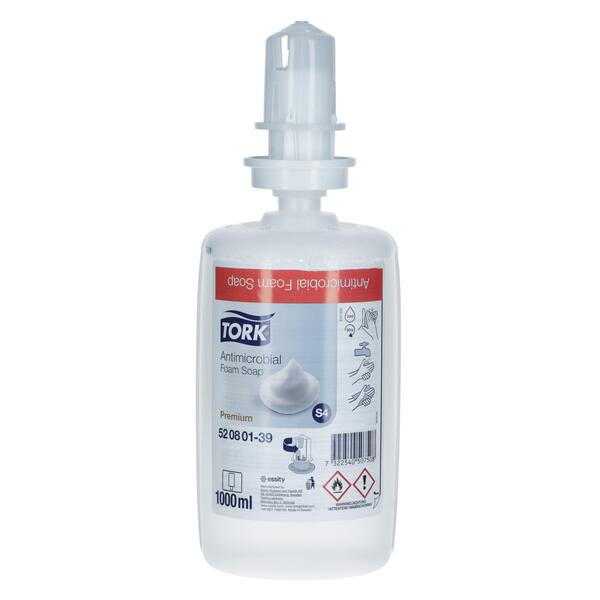Levně Antimikrobiální pěnové mýdlo Tork Premium (S4), náhradní náplň, 1000 ml
