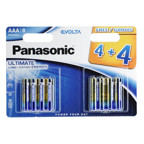 Levně Baterie Panasonic Evolta AAA 8ks