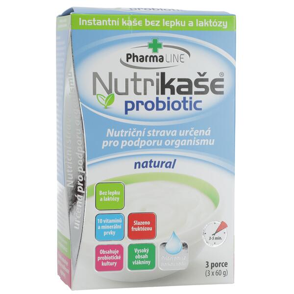 Levně PharmaLINE Nutrikaše probiotic natural 3x 60 g