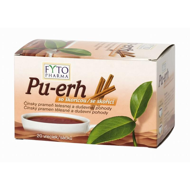 Fytopharma Pu-erh černý čaj se skořicí, 20x 1,5 g