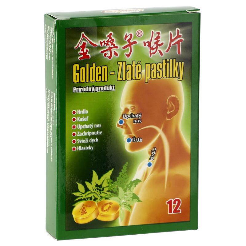 Golden – Zlaté pastilky, 12 pastilek
