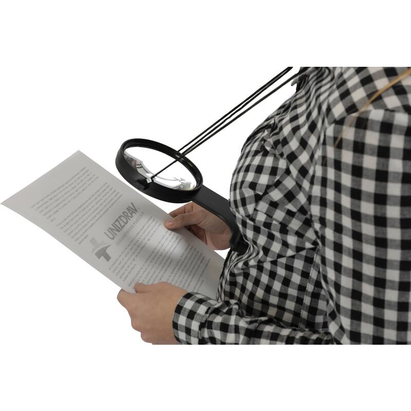 Zvětšovací lupa kolem krku