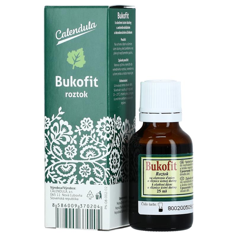 Bukofit - Roztok k ošetření dásní, 25 ml