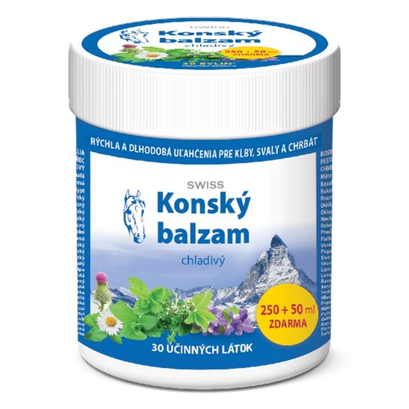 Koňský balzám SWISS chladivý, 250 + 50 ml