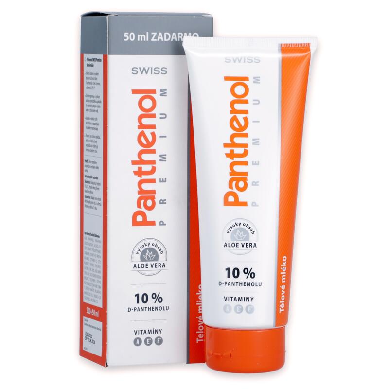 Swiss Panthenol premium 10 % tělové mléko, 200 + 50 ml