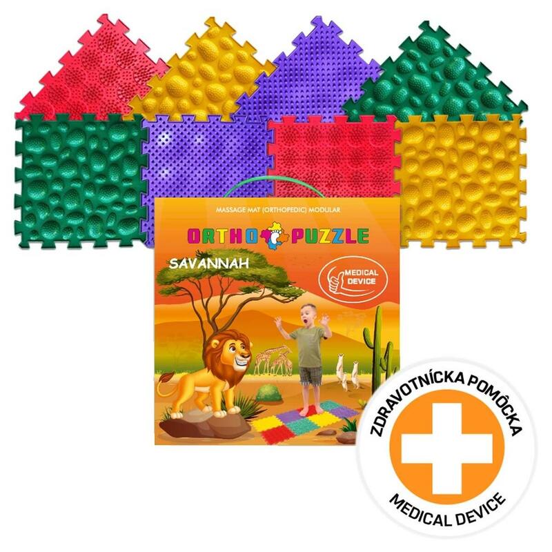 Ortopedický kobereček ORTHOPUZZLE Savana – pro děti od 1 roku