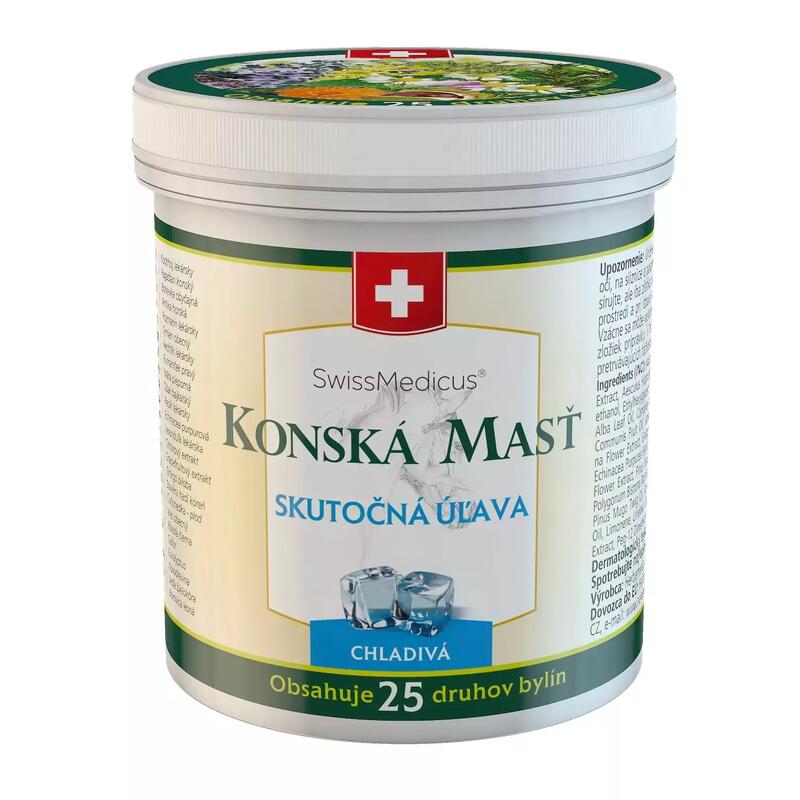 SwissMedicus Chladivá koňská mast, 500 ml