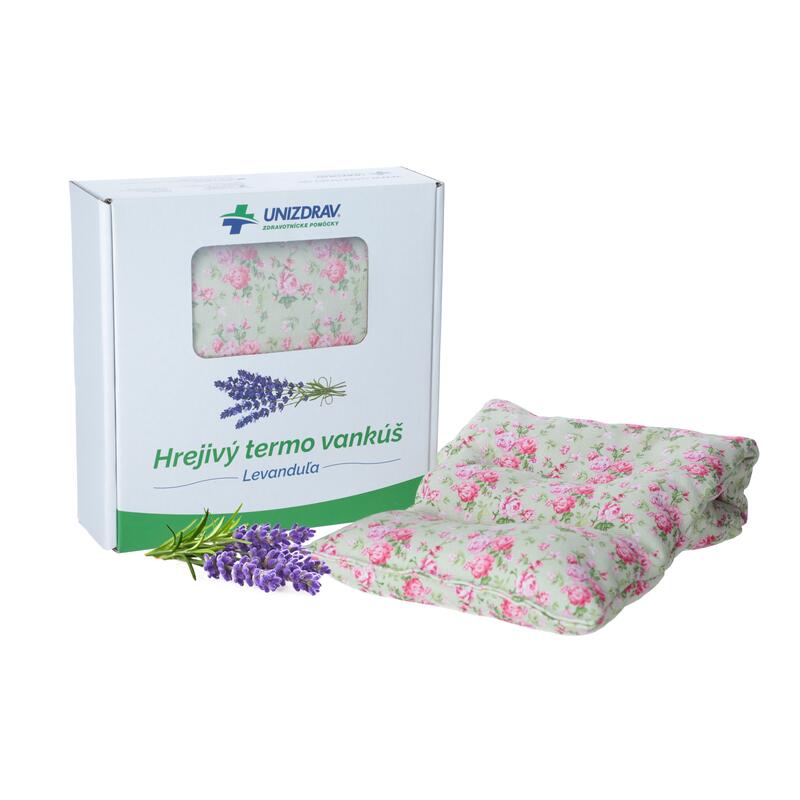 Hřejivý termo polštář UNIZDRAV Levandule Květiny