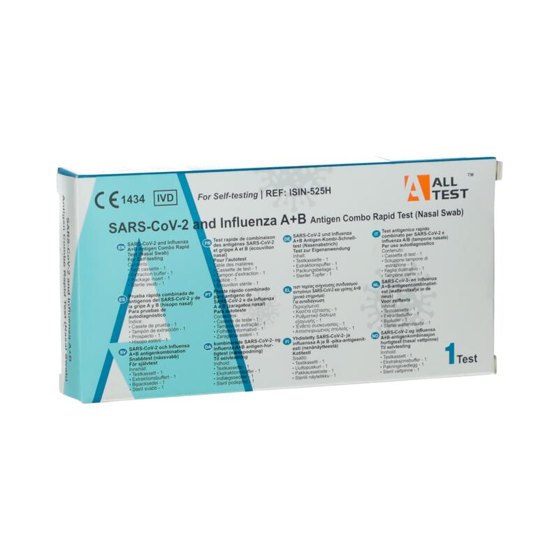 Kombinovaný test pro SARS-CoV-2 a chřipku, 1 kus
