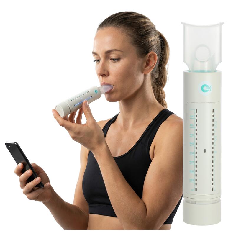 Bluetooth trenažér plic OPUMP