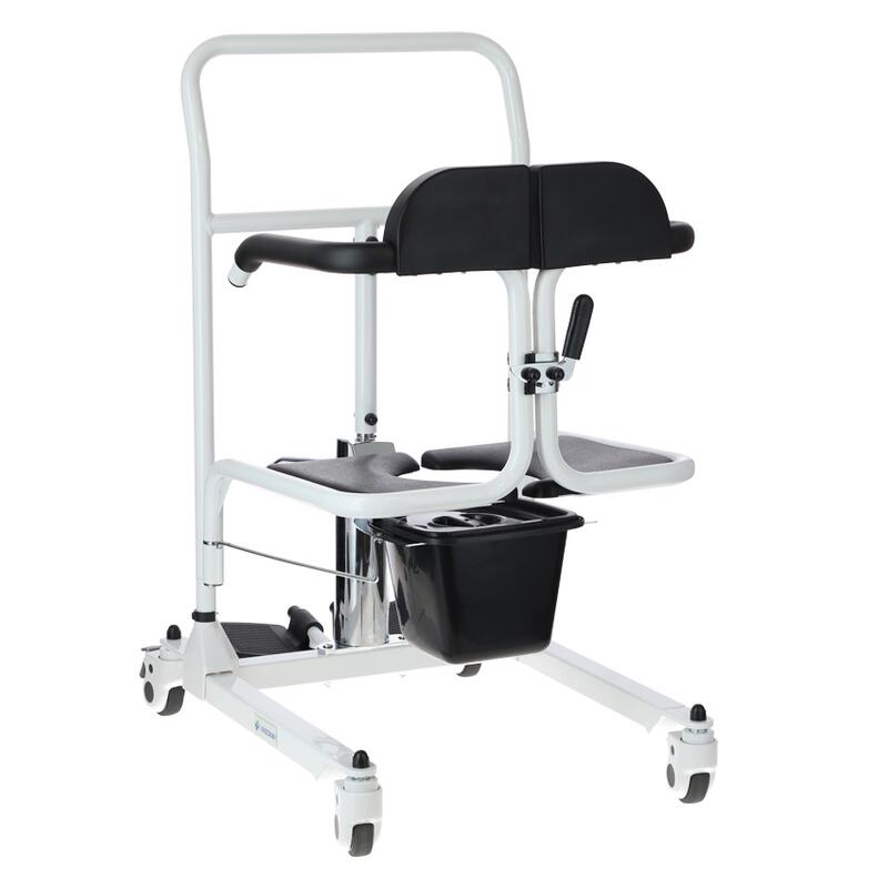 Hydraulická židle pro přesun s toaletním kbelíkem UNIZDRAV