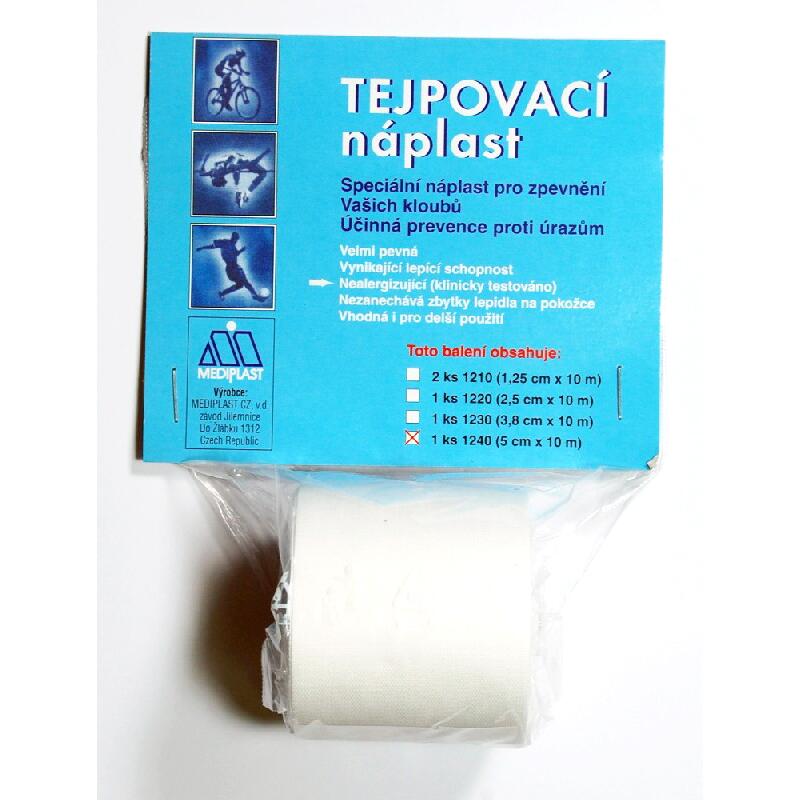 Tejpovací náplast – neelastická, 2,5 cm x 10 m