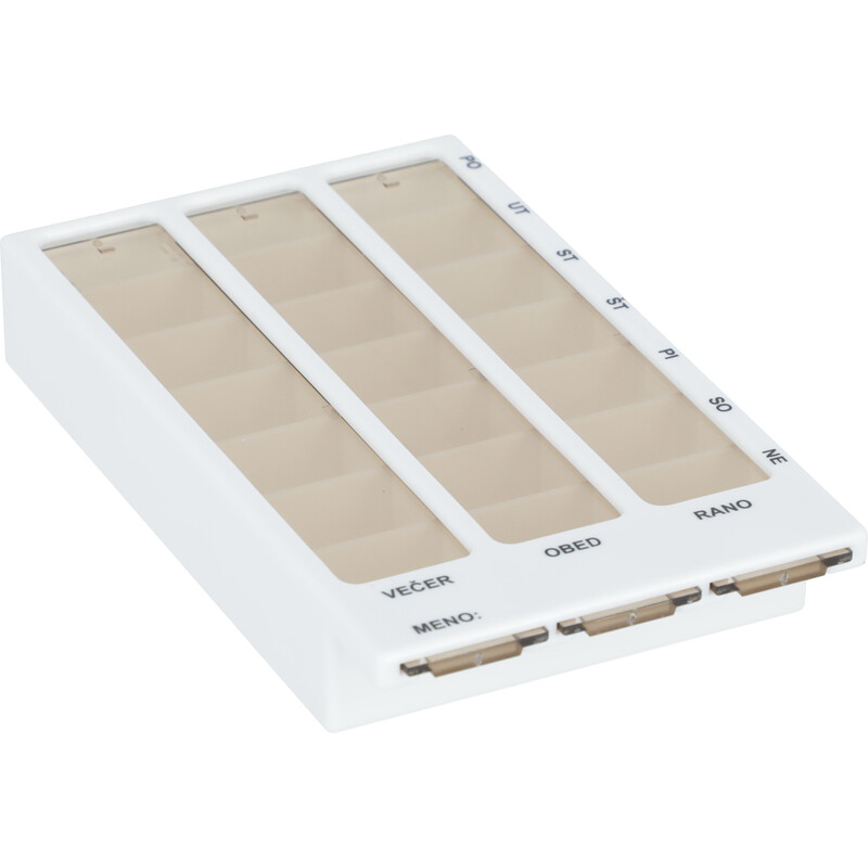 Dávkovač léků – týdenní, T02