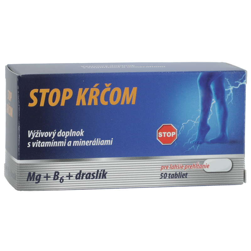 Naturprodukt Stop křečím Mg + B6 + draslík 50 tablet