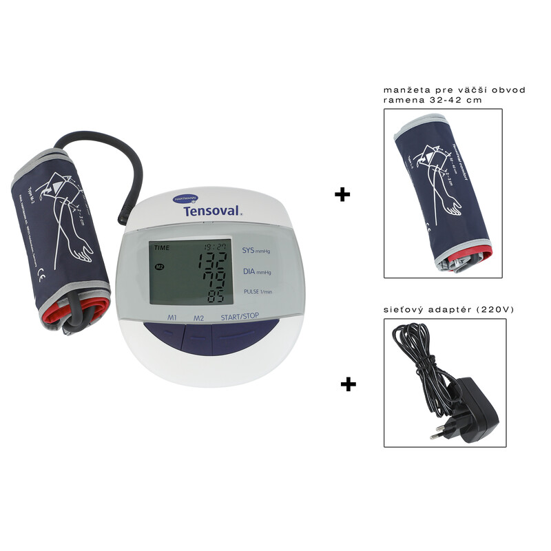 Tlakoměr Tensoval comfort + adaptér + 2 manžety ZDARMA