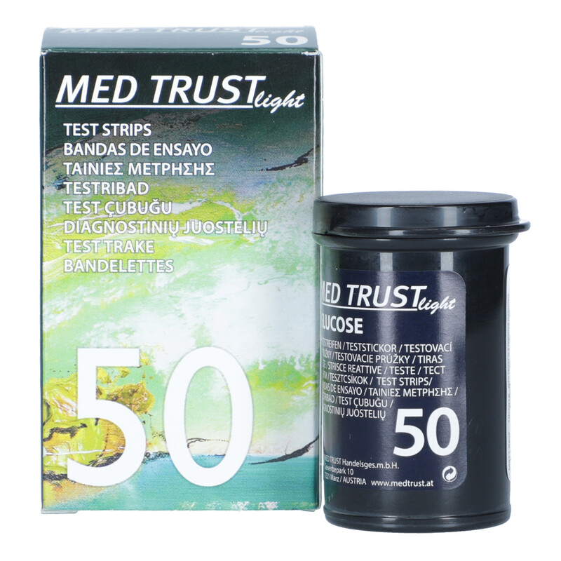 Testovací proužky MED TRUST light, 50 ks