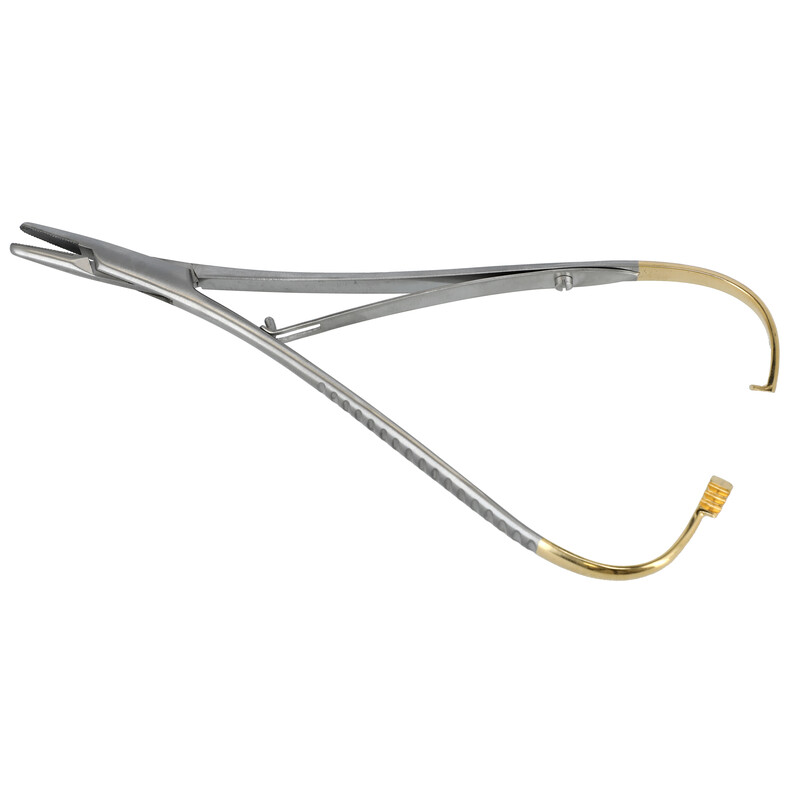 Mathieu jehelec s pozlacenou rukojetí 17 a 20 cm